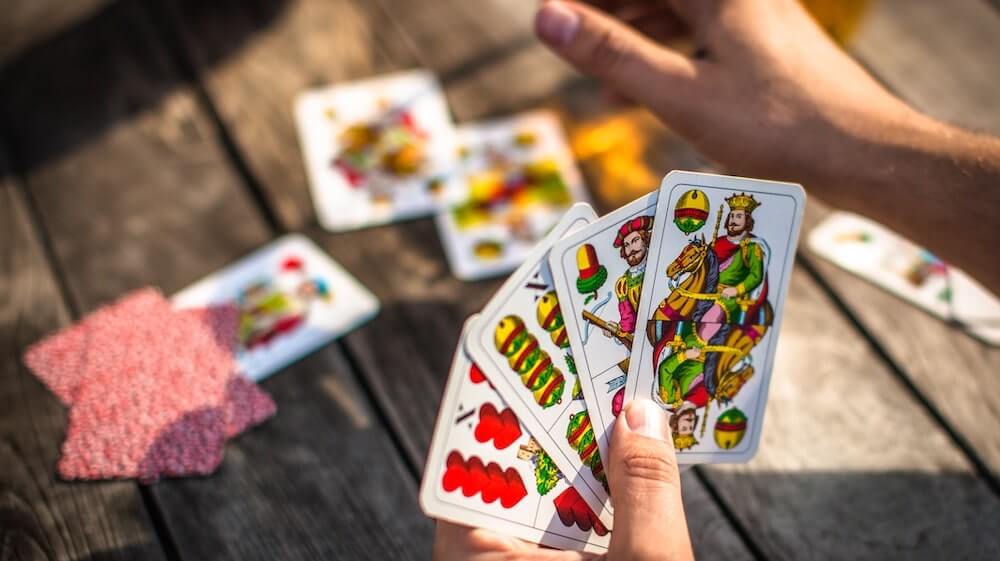 Das Kartenspiel Schnapsen